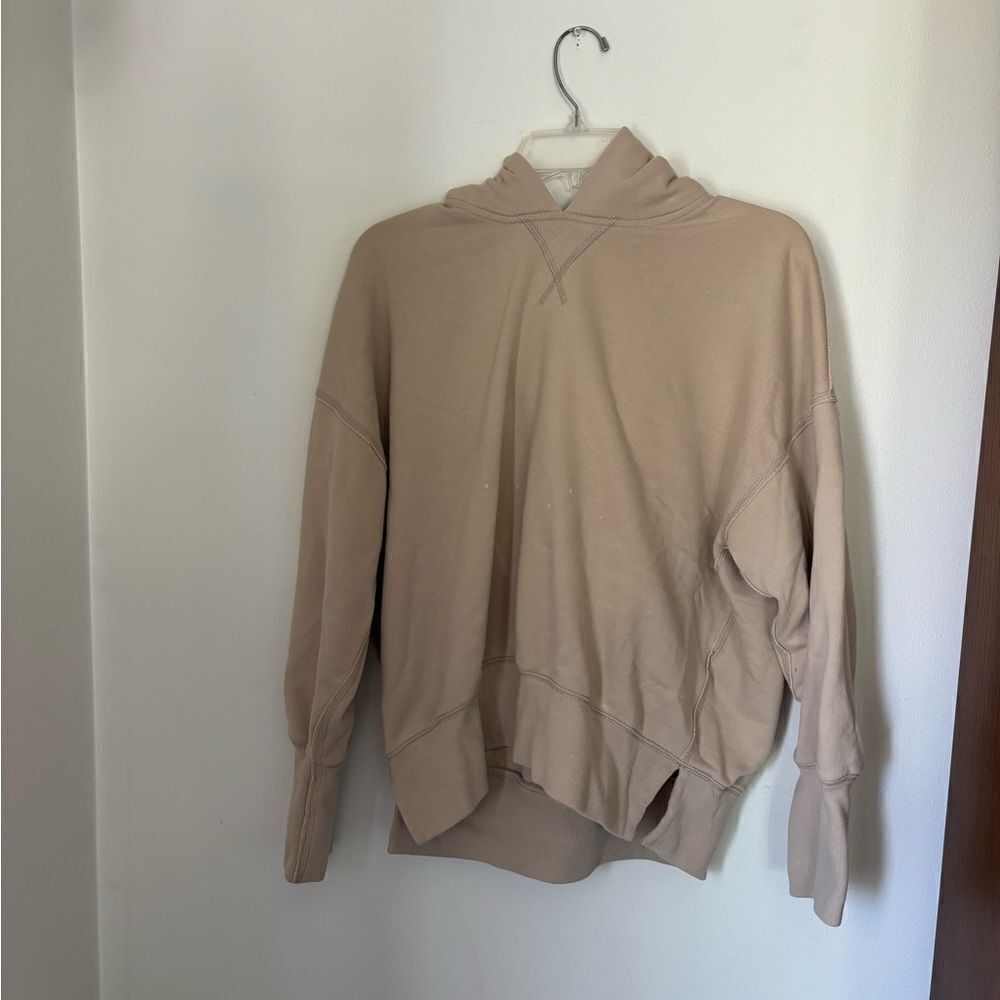 Abercrombie & Fitch Soft Collection Hoodie Sweatshirt Tan Size Small - Picture 7 of 10
